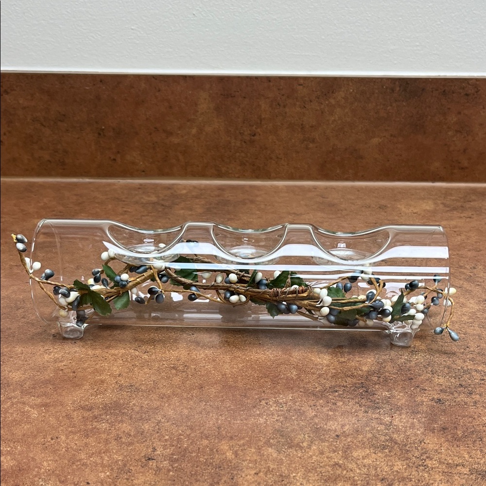 Clear with Decorative Vine